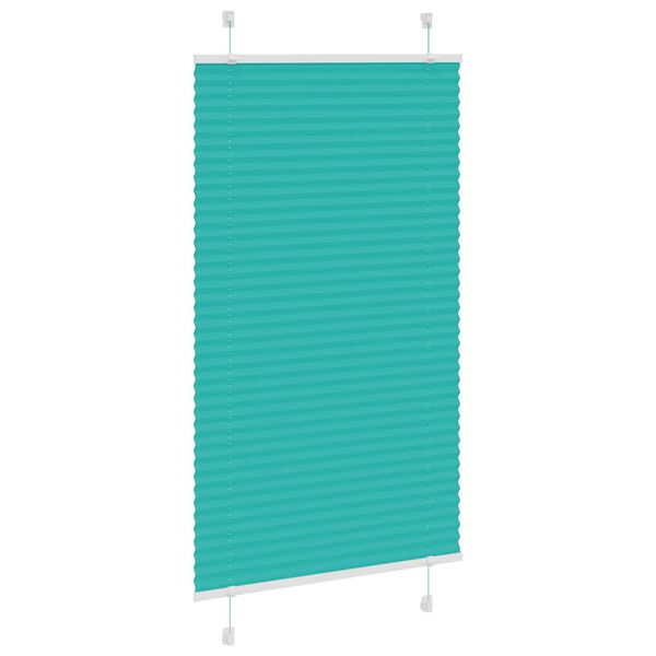 vidaXL plisz&iacute;rozott redőny Benzinz&ouml;ld 70x150 cm sz&ouml;vetsz&eacute;less&eacute;g