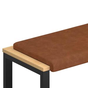 vidaXL Padp&aacute;rna Műbőr Barna M&eacute;ret: 35 cm m&eacute;ly