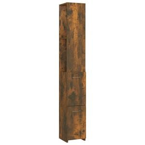 vidaXL f&uuml;st&ouml;s t&ouml;lgy sz&iacute;nű szerelt fa f&uuml;rdőszobaszekr&eacute;ny 25x26,5x170 cm