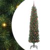 vidaXL Mű kar&aacute;csonyfa Z&ouml;ld 180 cm PVC, ac&eacute;l &eacute;s műanyag