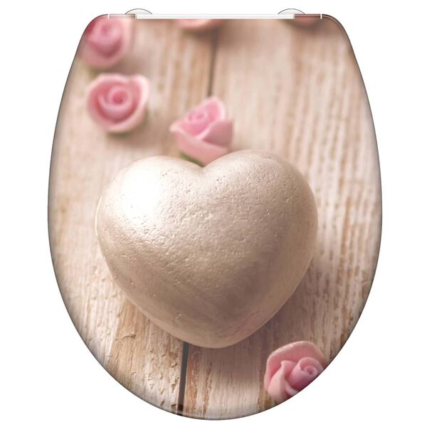 SCH&Uuml;TTE ROMANTIC duroplast WC-&uuml;lőke l&aacute;gyan z&aacute;r&oacute;d&oacute; gyorskiold&aacute;ssal