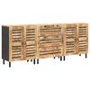 vidaXL T&aacute;rol&oacute; szekr&eacute;nyek 3 db 180 x 33 x 75 cm T&ouml;m&ouml;r Mang&oacute;f&aacute;t