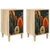 vidaXL &Eacute;jjeliszekr&eacute;ny BONN 2 db Sonoma T&ouml;lgy 36 x 33 x 60 cm