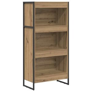 vidaXL K&ouml;nyvespolc 60 x 30 x 121 cm Szerelt Fa Műv&eacute;szi t&ouml;lgy