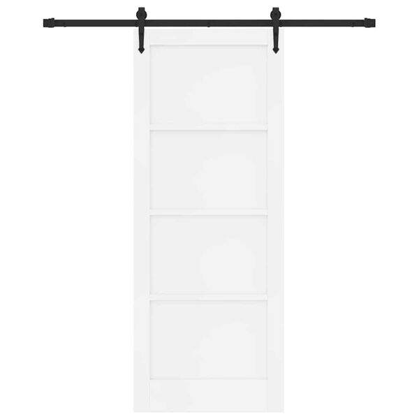 vidaXL Cs&uacute;sz&oacute; ajt&oacute; ORKDAL Feh&eacute;r 83 x 211 cm T&ouml;m&ouml;r fenyőfa