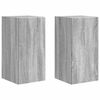 vidaXL TV Fali Szekr&eacute;ny 2 pcs Sz&uuml;rke Sonoma 30 x 31 x 60 cm Faanyag