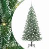 vidaXL Mű kar&aacute;csonyi fa h&oacute;val bor&iacute;tva LED f&eacute;nyekkel 300 LED-del 210 cm
