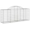 vidaXL 25 db &iacute;ves horganyzott vas gabion kos&aacute;r 200x50x80/100 cm