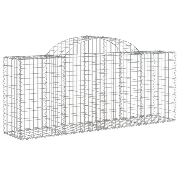 vidaXL 25 db &iacute;ves horganyzott vas gabion kos&aacute;r 200x50x80/100 cm