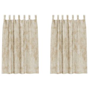 vidaXL B&aacute;rsonyf&uuml;gg&ouml;ny&ouml;k 2 db Kr&eacute;m 175 x 140 cm B&aacute;rsony