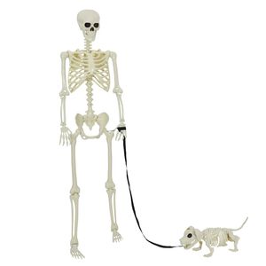 vidaXL Halloween Dekor&aacute;ci&oacute; Skeleton 2 pcs Feh&eacute;r Polipropil&eacute;n