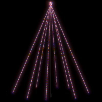 vidaXL színes bel- és kültéri karácsonyi égők 1300 LED-del 8 m