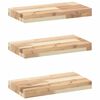 vidaXL 3 db kezeletlen t&ouml;m&ouml;r ak&aacute;cfa f&uuml;ggőpolc 60 x 20 x 4 cm
