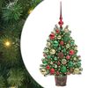 vidaXL Mű kar&aacute;csonyfa 150 LED-del &aacute;llv&aacute;nnyal Z&ouml;ld 75 cm PE &eacute;s PVC