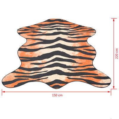 vidaXL Szőnyeg 150x220 cm tigris mintázattal