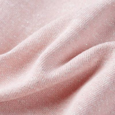 Vegyes világos rózsaszín kapucnis gyerekpulóver cipzárral 92
