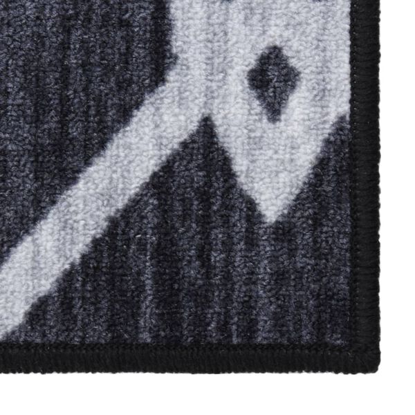 vidaXL fekete fut&oacute;szőnyeg 80 x 100 cm