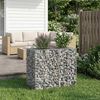 vidaXL Gabion emelt &aacute;gy Ez&uuml;st 90 x 50 x 80 cm Horganyzott ac&eacute;l