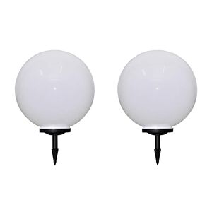 vidaXL 2 db k&uuml;lt&eacute;ri gyalogj&aacute;r&oacute; LED-l&aacute;mpa c&ouml;l&ouml;ppel 50 cm