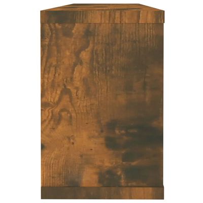 vidaXL 6 db füstös tölgy színű szerelt fa fali kockapolc 60x15x23 cm