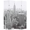 vidaXL fekete-feh&eacute;r New York mint&aacute;s parav&aacute;n 160 x 170 cm