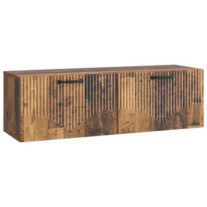 vidaXL Fali TV szekr&eacute;ny Antik Fa 98 x 31 x 30 cm Szerelt Fa