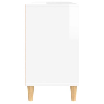 vidaXL magasfényű fehér szerelt fa mosdószekrény 80 x 33 x 60 cm