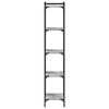 vidaXL 5 szintes szürke sonoma szerelt fa könyvespolc 40 x 30 x 154 cm