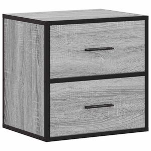 vidaXL sz&uuml;rke sonoma falra szerelhető &eacute;jjeliszekr&eacute;ny 40x31x39,5cm