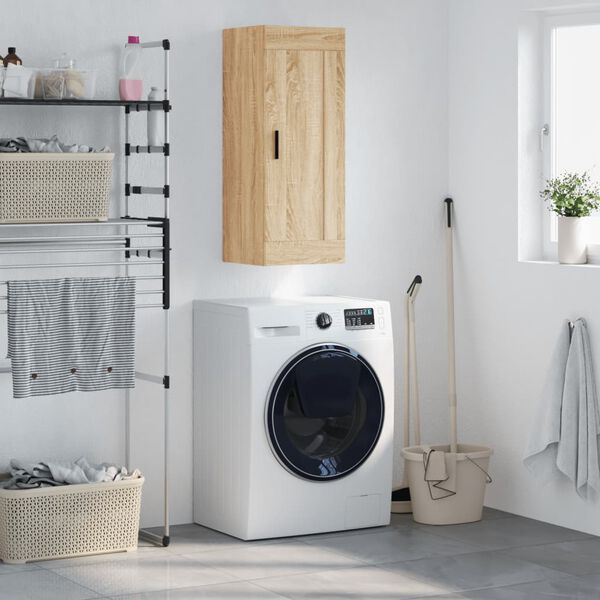 vidaXL sonoma t&ouml;lgy szerelt fa fali szekr&eacute;ny 34,5x34x90 cm