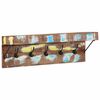 vidaXL Kab&aacute;thorog Soksz&iacute;nű 73 x 19 x 23 cm T&ouml;m&ouml;r &uacute;jrahasznos&iacute;tott fa