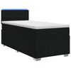 vidaXL Boxspring &aacute;gy matraccal fejt&aacute;ml&aacute;val Fekete 90 x 190 cm Sz&ouml;vet