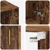 vidaXL Fali Szekr&eacute;ny Falra szerelhető R&eacute;gi fa 60 x 31 x 70 cm Faanyag
