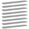 vidaXL 8 db betonsz&uuml;rke forg&aacute;cslap k&ouml;nyvespolc 60 x 10 x 1,5 cm