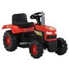 vidaXL piros &eacute;s fekete ped&aacute;los gyerektraktor