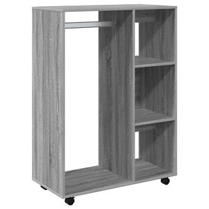 vidaXL sz&uuml;rke sonoma sz&iacute;nű szerelt fa ruh&aacute;sszekr&eacute;ny 80 x 40 x 110 cm