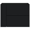 vidaXL fekete falra szerelhető &eacute;jjeliszekr&eacute;ny 45 x 30 x 35 cm