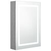 vidaXL betonsz&uuml;rke LED-es t&uuml;kr&ouml;s f&uuml;rdőszobaszekr&eacute;ny 50 x 13 x 70 cm