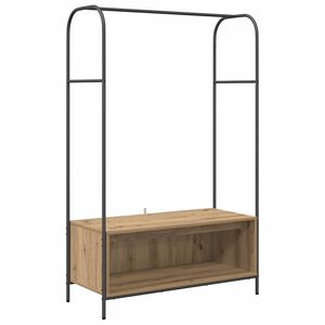 vidaXL Ruhafog&oacute; Barna T&ouml;lgy 100 x 44 x 160 cm Szerelt Fa