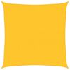 vidaXL sárga négyzet alakú HDPE napvitorla 160 g/m² 6x6 m