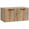 vidaXL Fali TV szekr&eacute;ny 59,5 x 31 x 30 cm K&eacute;zműves T&ouml;lgy Szerelt Fa