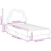 vidaXL Gyerek&aacute;gy keret fejt&aacute;ml&aacute;val R&oacute;zsasz&iacute;n 70 x 140 cm PU