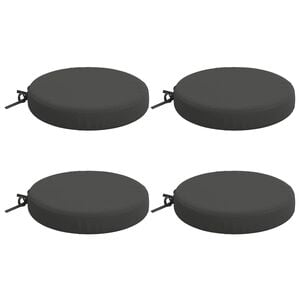 vidaXL &Uuml;lőp&aacute;rn&aacute;k SOEST 4 db 100% poli&eacute;szter Antracitsz&uuml;rke &Oslash; 35 x 7 cm