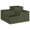 vidaXL Kerti cser&eacute;p Oliva z&ouml;ld 80 x 80 x 48 cm Ac&eacute;l