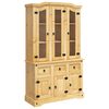 vidaXL Corona barna t&ouml;m&ouml;r mexik&oacute;i fenyő magasszekr&eacute;ny 112x43x191,5 cm