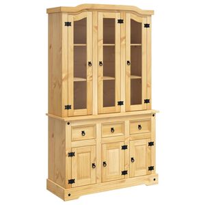 vidaXL Corona barna t&ouml;m&ouml;r mexik&oacute;i fenyő magasszekr&eacute;ny 112x43x191,5 cm