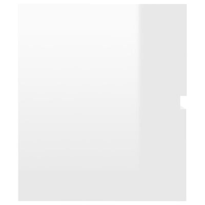 vidaXL magasfényű fehér forgácslap mosdószekrény 60 x 38,5 x 45 cm