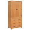 vidaXL T&aacute;rol&oacute; b&uacute;tor k&eacute;szlet 2 db Barna 80 x 50 x 180 cm T&ouml;m&ouml;r T&ouml;lgyfa