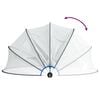 vidaXL kerek PVC medencekupola 376x188 cm