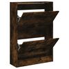 vidaXL f&uuml;st&ouml;s t&ouml;lgy sz&iacute;nű szerelt fa cipőszekr&eacute;ny 60 x 21 x 87,5 cm
